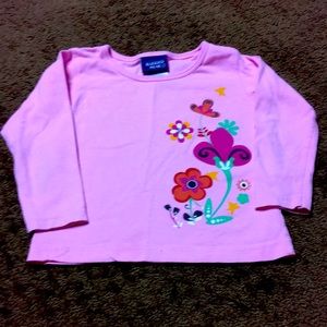 Rugged Bear Girls Size 2 long sleeve floral shirt EUC
